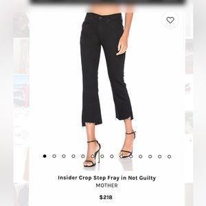Mother Insider Crop Step Fray